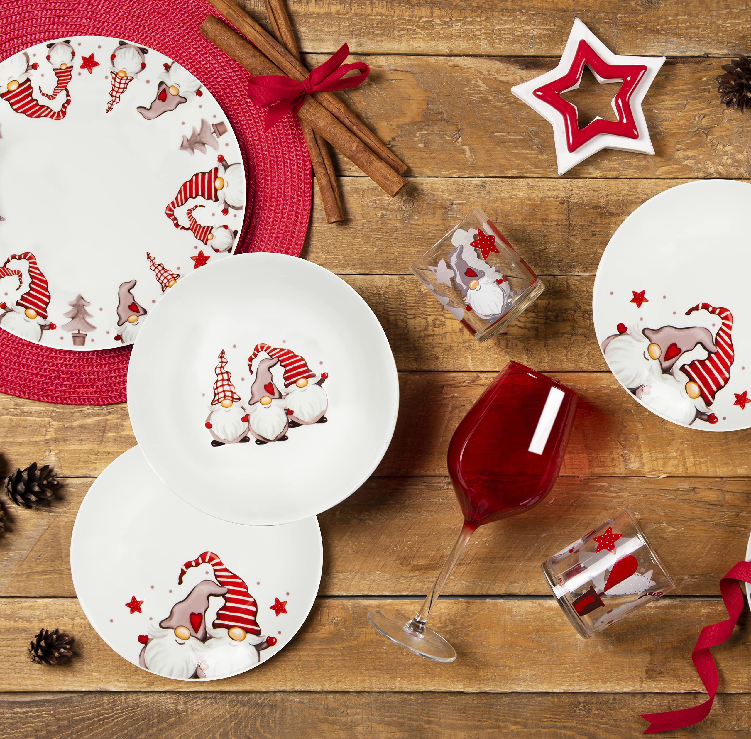 Image secondaire de Service de Vaisselle Excelsa Gnomo 18 Pièces en Porcelaine