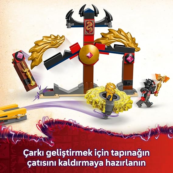 LEGO NINJAGO Dragon Spinjitzu Battle Pack 71826-6 Years Old and Over Creative Toy Making Set with 2 Ninja Minifigures for Kids, Birthday Gift (186 Pieces)