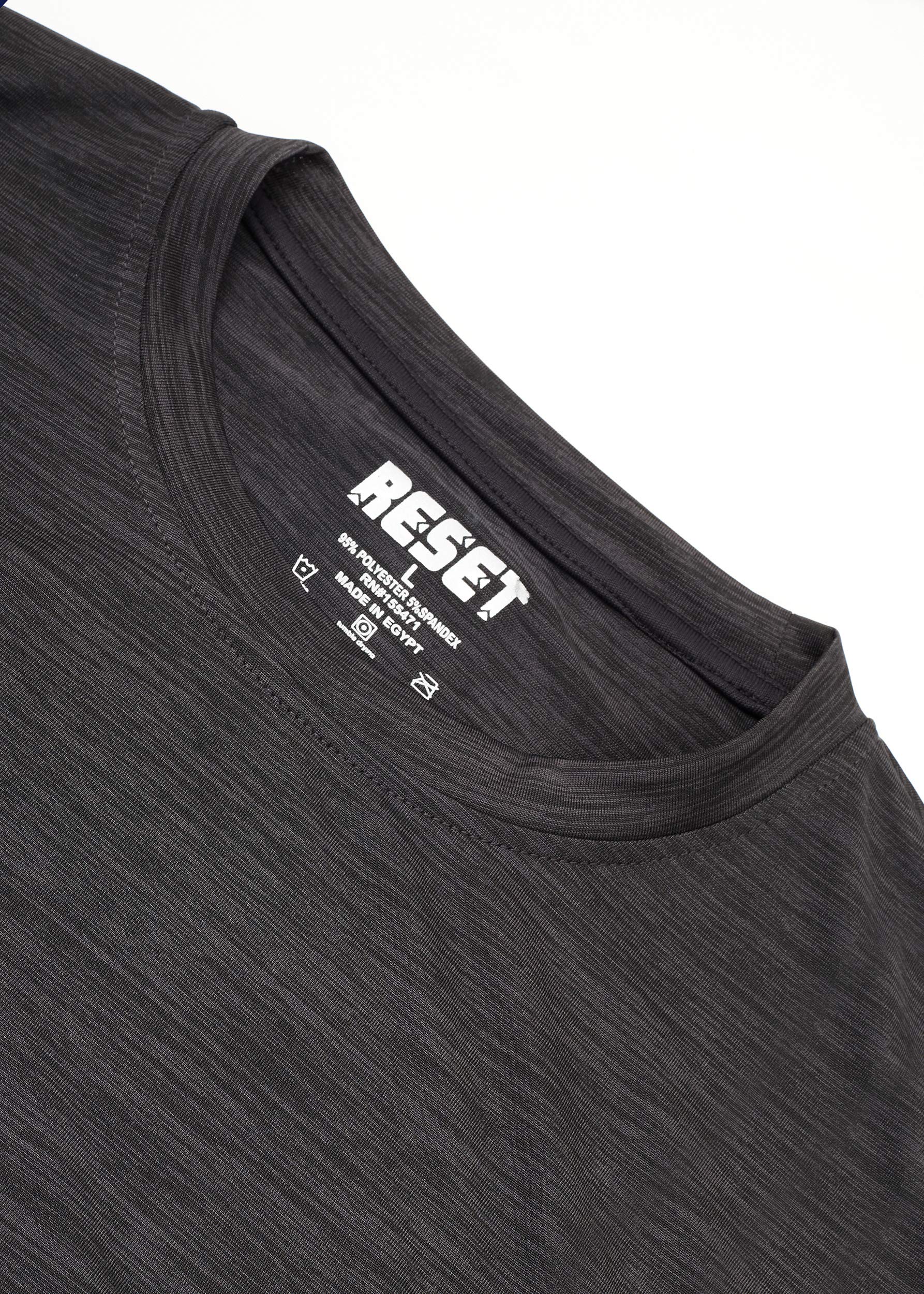 Reset Paquete de 4 camisas de entrenamiento para hombre, rendimiento atlético activo de cuello redondo camisetas de gimnasio - gris - XX-Large
