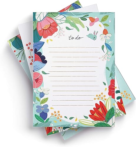Bloc de notas de lista de tareas (juego de 3)  Bloc de notas de notas florales de Ana Sanfelippo