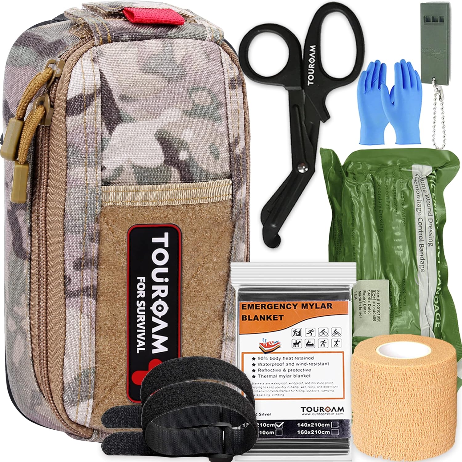 IFAK Med Trauma Kit, Multipurpose Molle Belt EDC Pouch, Tactical