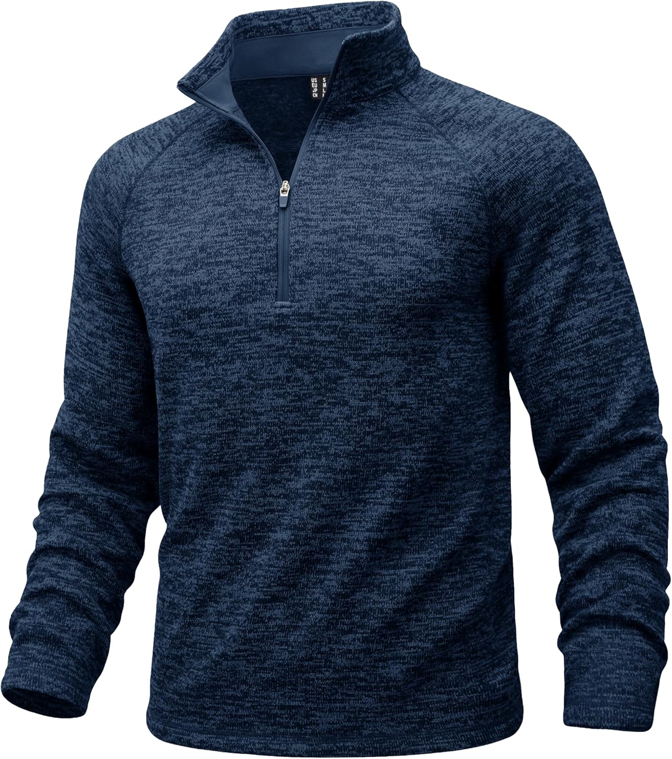 MAGCOMSEN Men's Quarter Zip Pullover Long Sleeve Fleece Lined Sweatshirts 1/4 Zip Golf Sweater Winter Casual