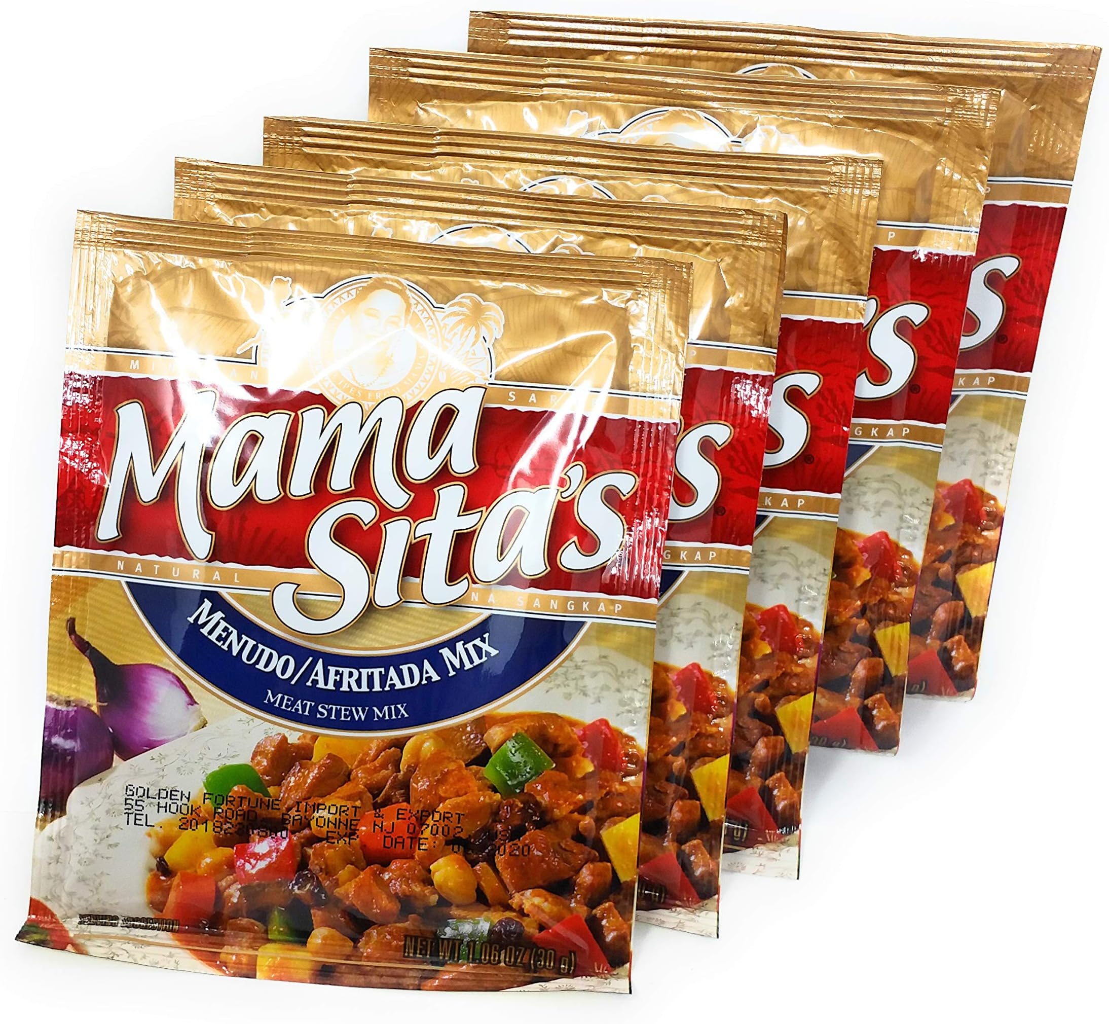 Menudo/Afritada Meat Stew Mix, Five(5) Pack, 1.06 oz(30g)