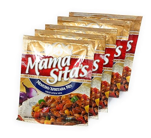Mama Sita's MenudoAfritada Mezcla de estofado de carne, paquete de cinco (5), 1.06 oz (30g)