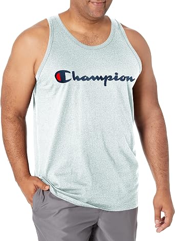 Champion Mens Classic Jersey Tank, Screen Print Script