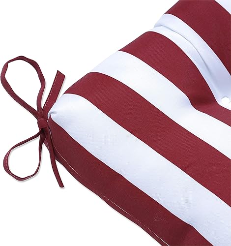 Miniatura 4 de Pillow Perfect Cojín patriótico Midland Americana copetudo para bancocolumpio, 60 x 18 pulgadas, rojo