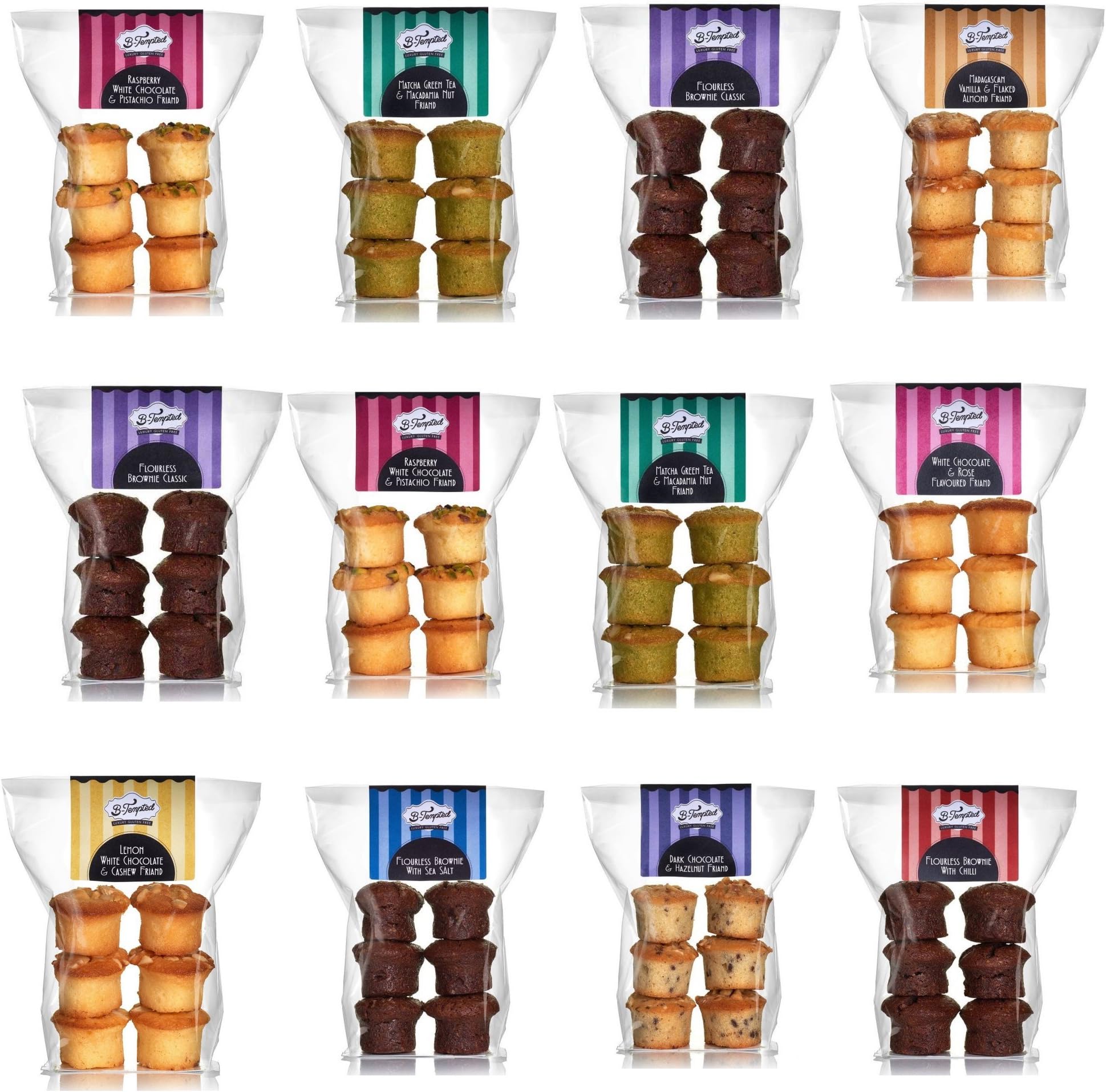 B-TemptedB-Tempted Ultimate Selection Pack Gluten Free Cakes - 12x 120g (72 Cakes)