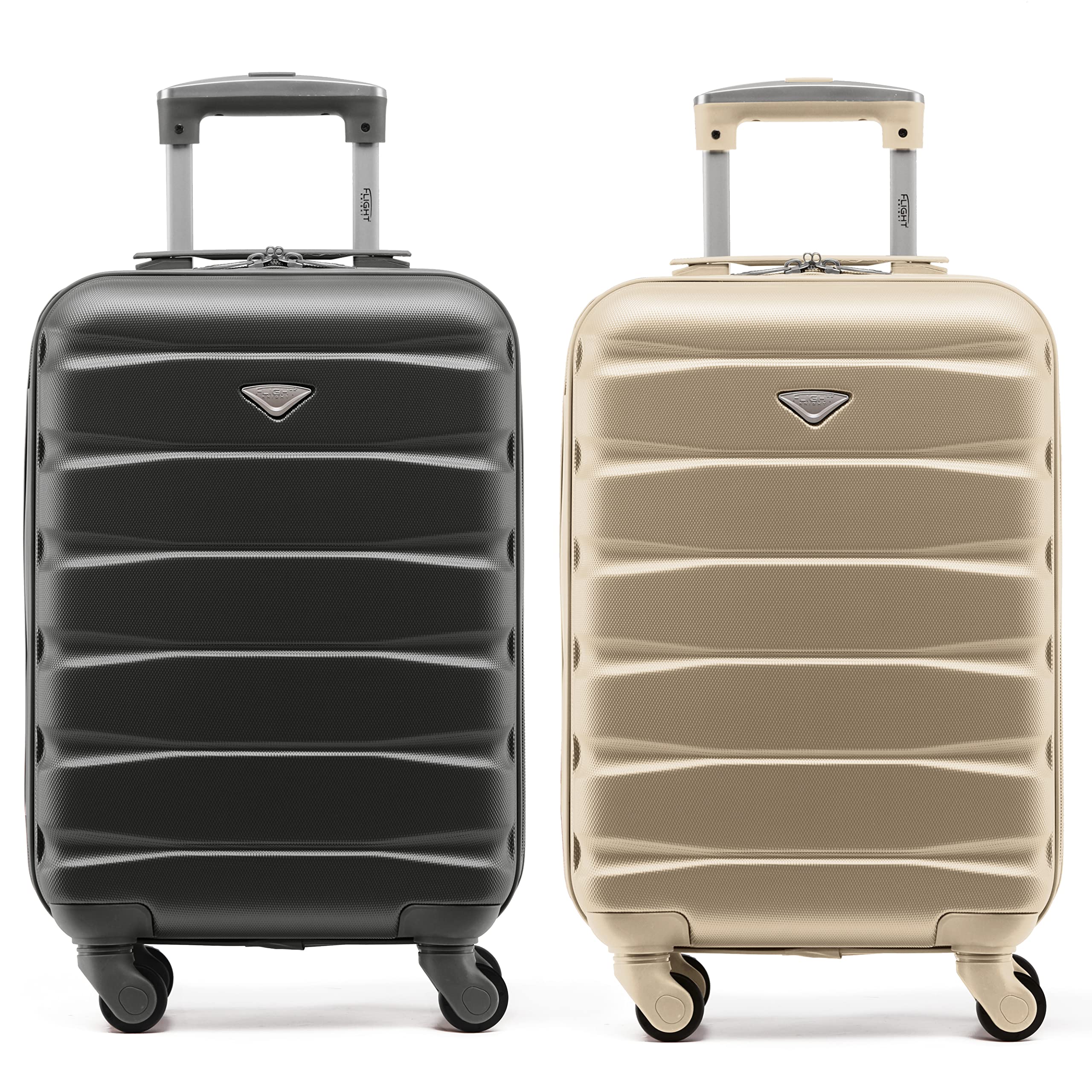 Flight Knight Suitcase Set of 2 Lightweight 4 Wheel ABS Hard Case Cabin Carry On Hand Luggage Approved for Over 100 Airlines Including easyJet, British Airways, Ryanair & Many More 55x35x20cm — view 97