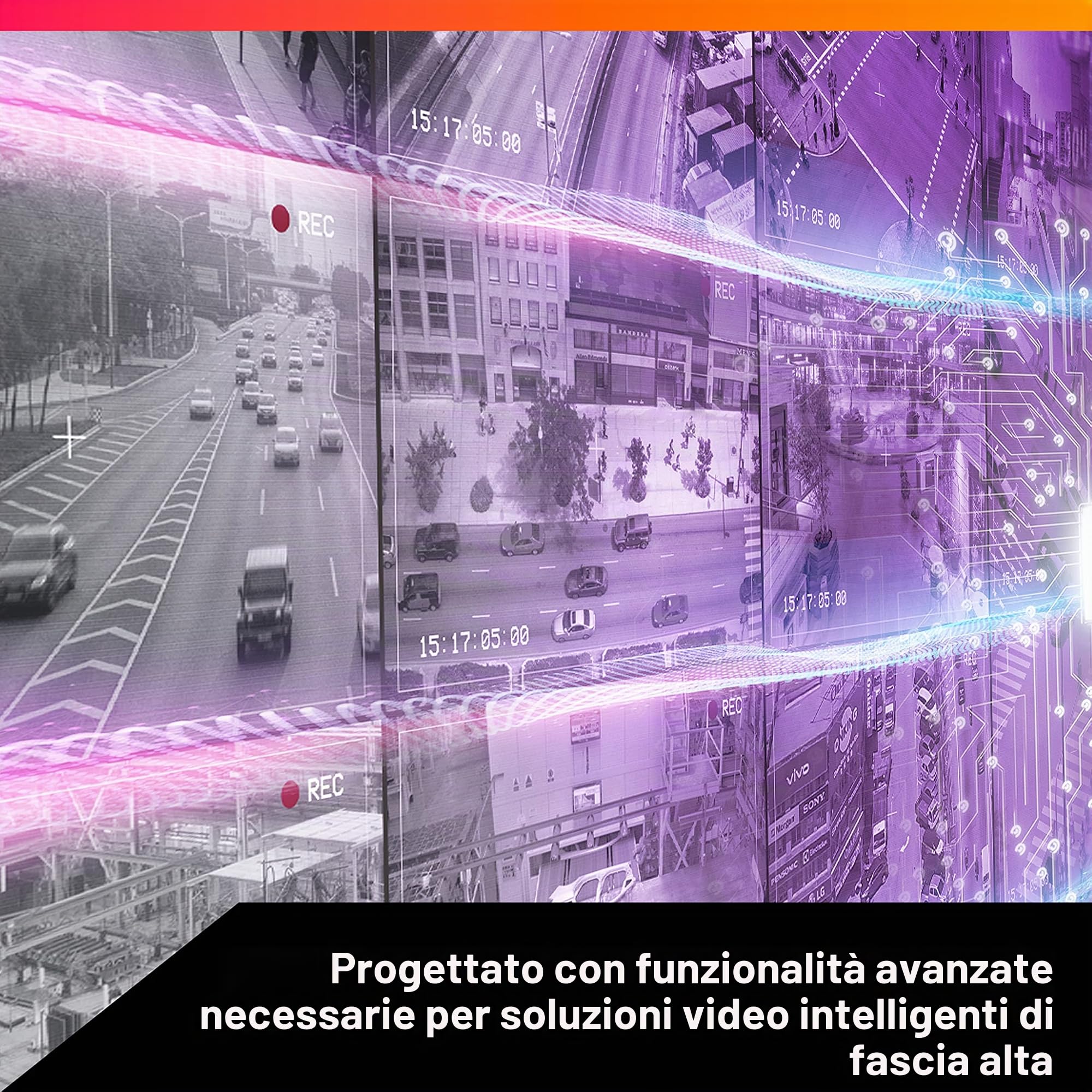 WD Purple Pro 10TB per Smart Video, Hard Disk interno da 3.5”, Tecnologia AllFrame, 7200 RPM, 550TB/anno, Cache da 256 MB, Garanzia 5 anni