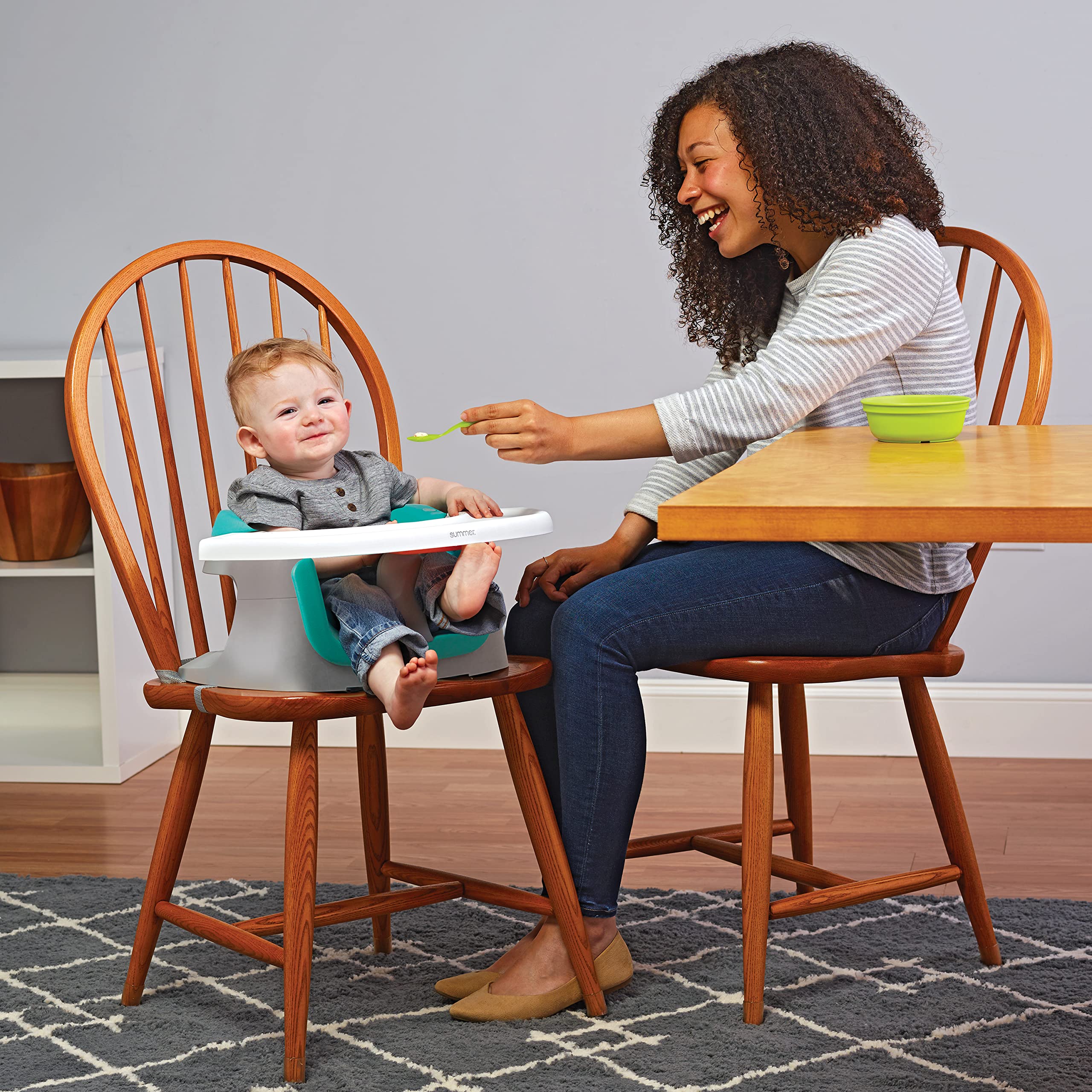 Summer Infant Podwyższenie siedzenia Superseat 4 w 1, siedzisko z tacą i zabawkami, booster dla małych dzieci,