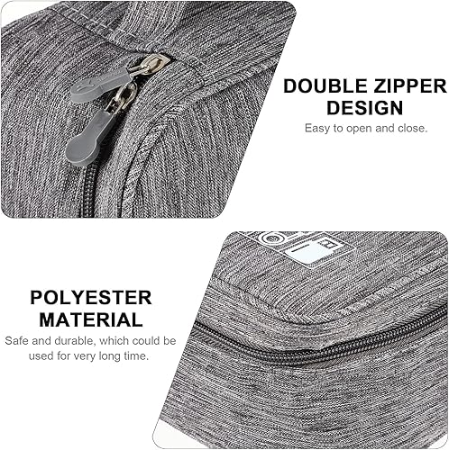 Miniatura 4 de Portable Travel Cable Organizer Bag Compact Electronic Storage Case for Earphones Chargers Data Cables Multifunctional Cord Organizer with Elastic