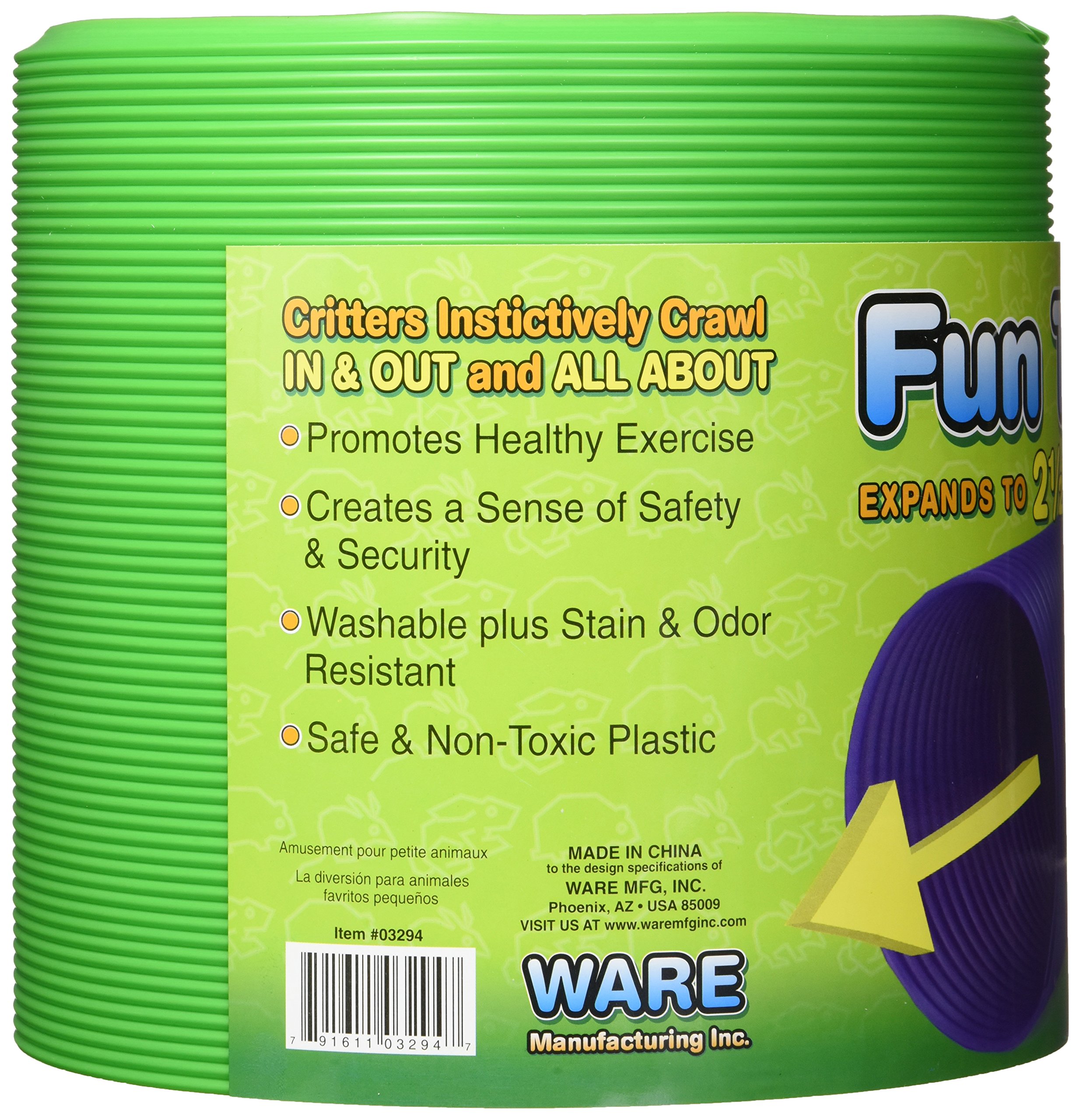 WARE MANUFACTURING Fun Tunnels Tube de Jeu pour Petits Animaux de Compagnie, 76,2 x 20,3 cm – Taille L
