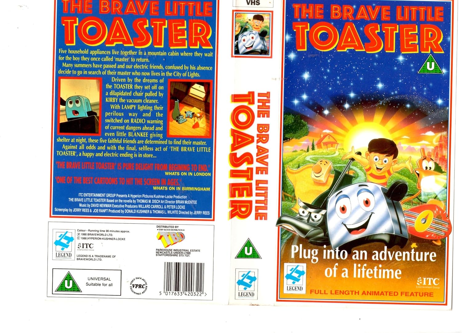 The Brave Little Toaster [VHS] : Jerry Rees, Donald Kushner, Timothy ...