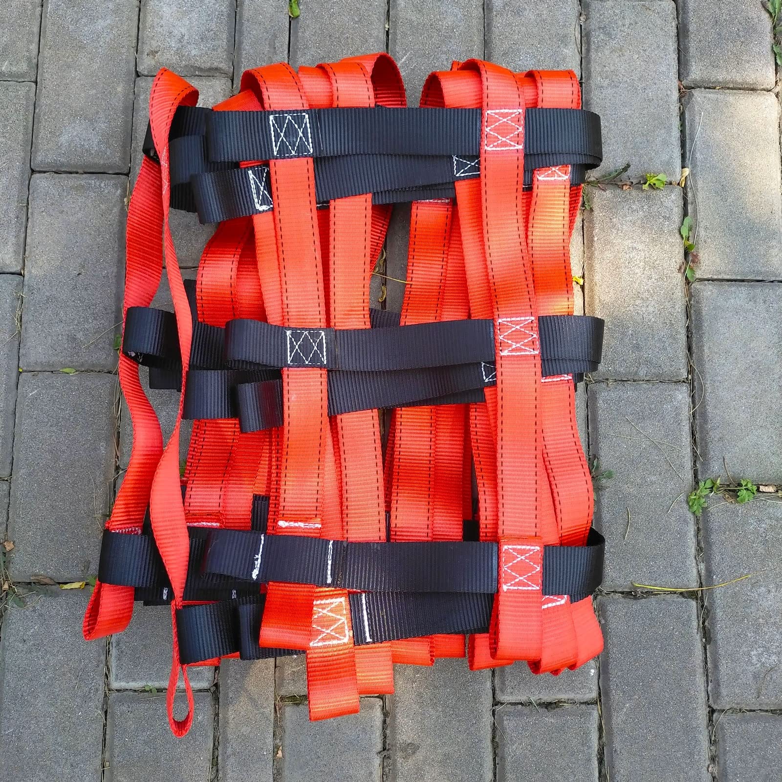 Niestandardowa siatka ładunkowa do wspinaczki, drabina linowa 1 x 10 m do domku na drzewie i na zewnątrz, siatka ochronna dla dzieci i akcesoria do slackline, idealna do zabawy wewnątrz i na zewnątrz
