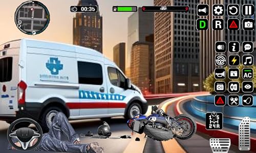 Simulateur d'ambulance d'urgence 911 : Pilote de sauvetage de la ville d'OpenWorld USA - Jeux de conduite automobile - Héros qui sauve la vie – vue 2