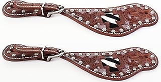 Challenger Horse Western Riding Cowboy Boots Leather Spur Straps Tack 7433