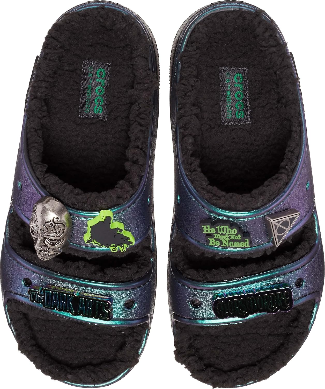 Crocs Women's Classic Harry Potter Cozzzy Fuzzy Platform Sandals - Image 4