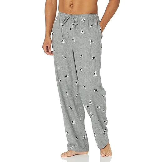 Amazon Essentials Men's Flannel Pajama Pant (Available in Big & Tall), Grey Dog, XX-Large