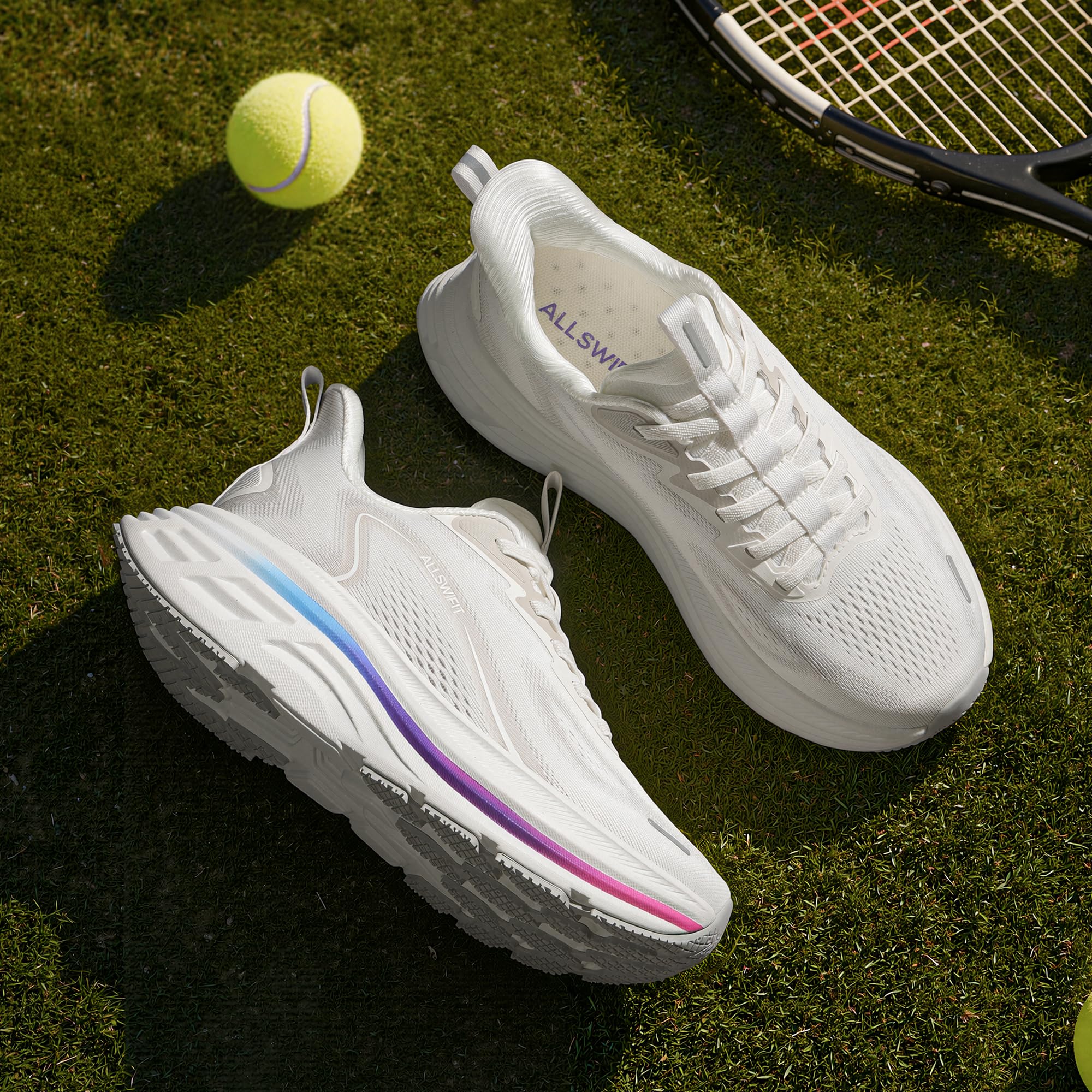 ALLSWIFIT Damen-Straßenlauf-Tennisschuhe, Bequeme Wanderschuhe, sportliche Workout-Gymnastik-Cross-Trainer-Sneaker