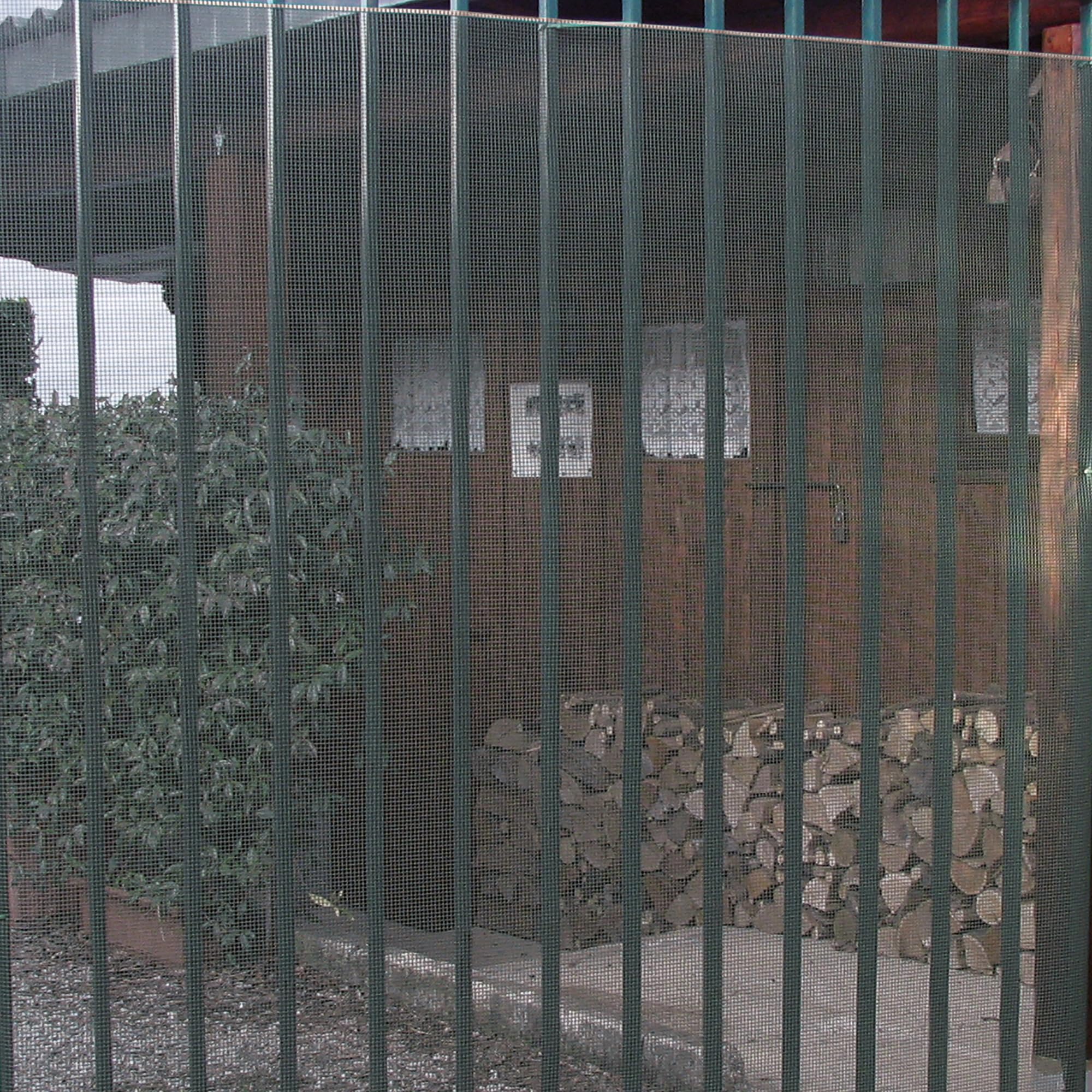 Tenax Quadra 05 Argento 1,00 x 5 m, Rete Protettiva in Plastica per Balconi, Cancelli e Recinzioni