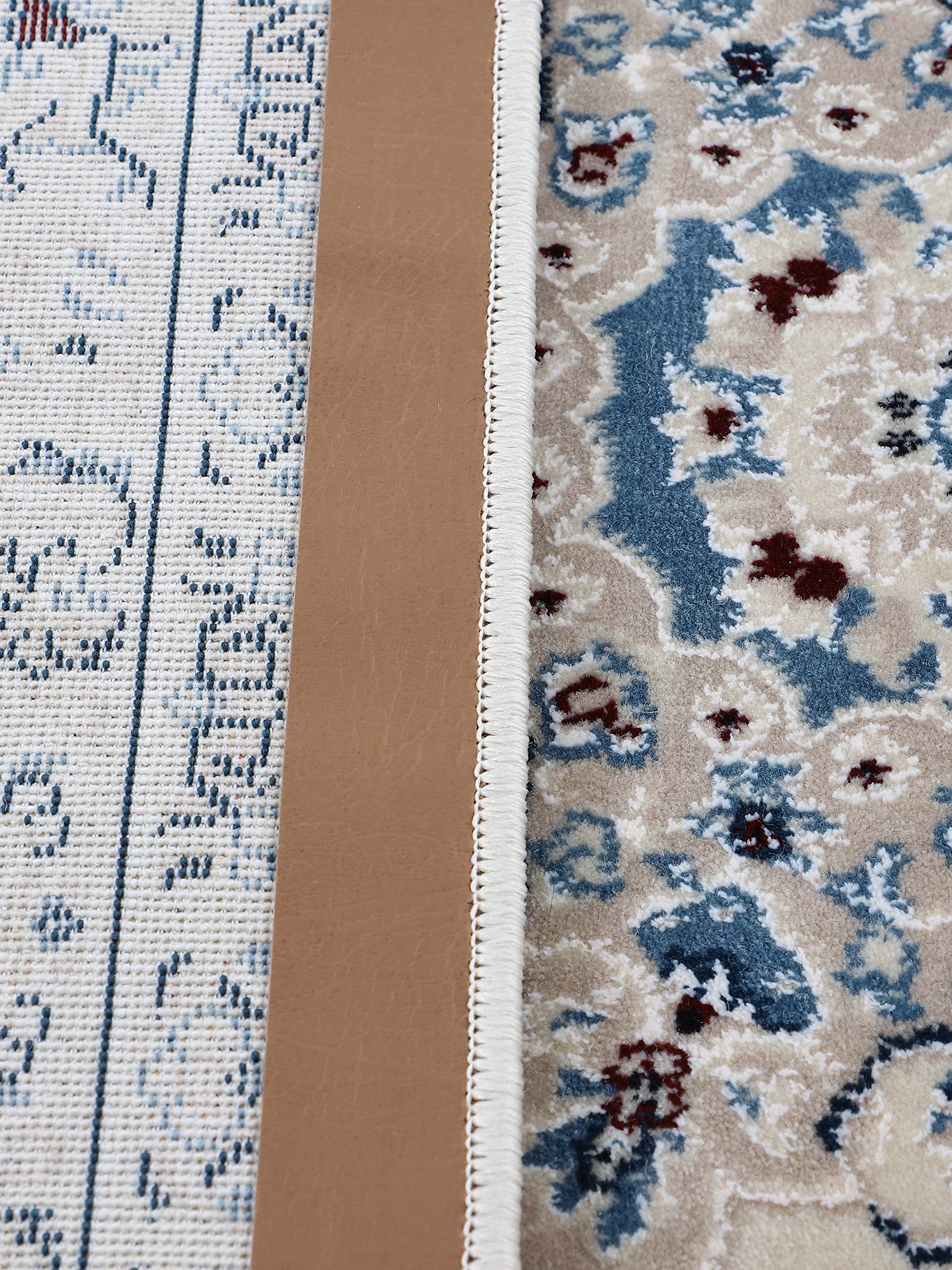 carpetfine Tappeto Orientale Nain Diane Beige 140x200 cm | Traditional Tappeto per soggiorno e camera da letto