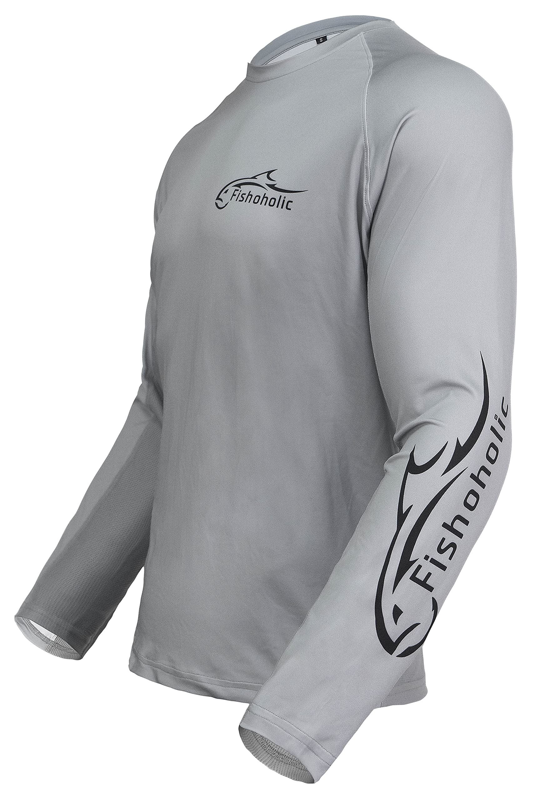 Fishoholic UPF 50 Performance Fishing Shirt - Long Sleeve - Loose Keg Fit - Breathable Quick Dry Sun Protection
