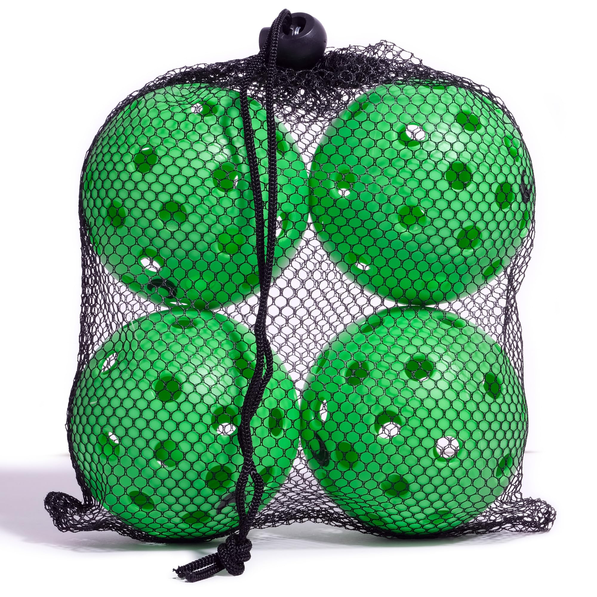 Cannon Sports 4er-Pack Pickleballs mit Tragetasche – 40-Loch-Outdoor-Bälle – hohe Sichtbarkeit, langlebig und rissfest für alle Schwierigkeitsstufen
