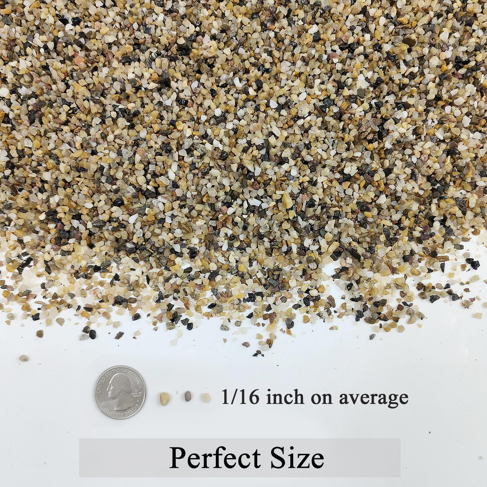 Snapklik.com : 10 Lbs Aquarium Sand, 1/16 Inch Fish Tank Gravel ...