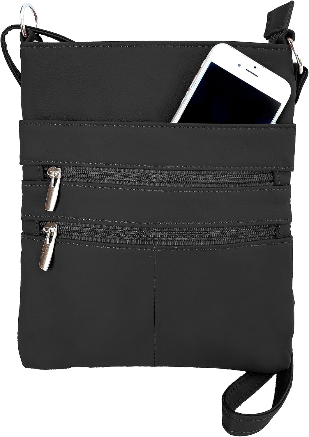 Roma Leathers Mini Cross Body Purse – Multi Pocket...