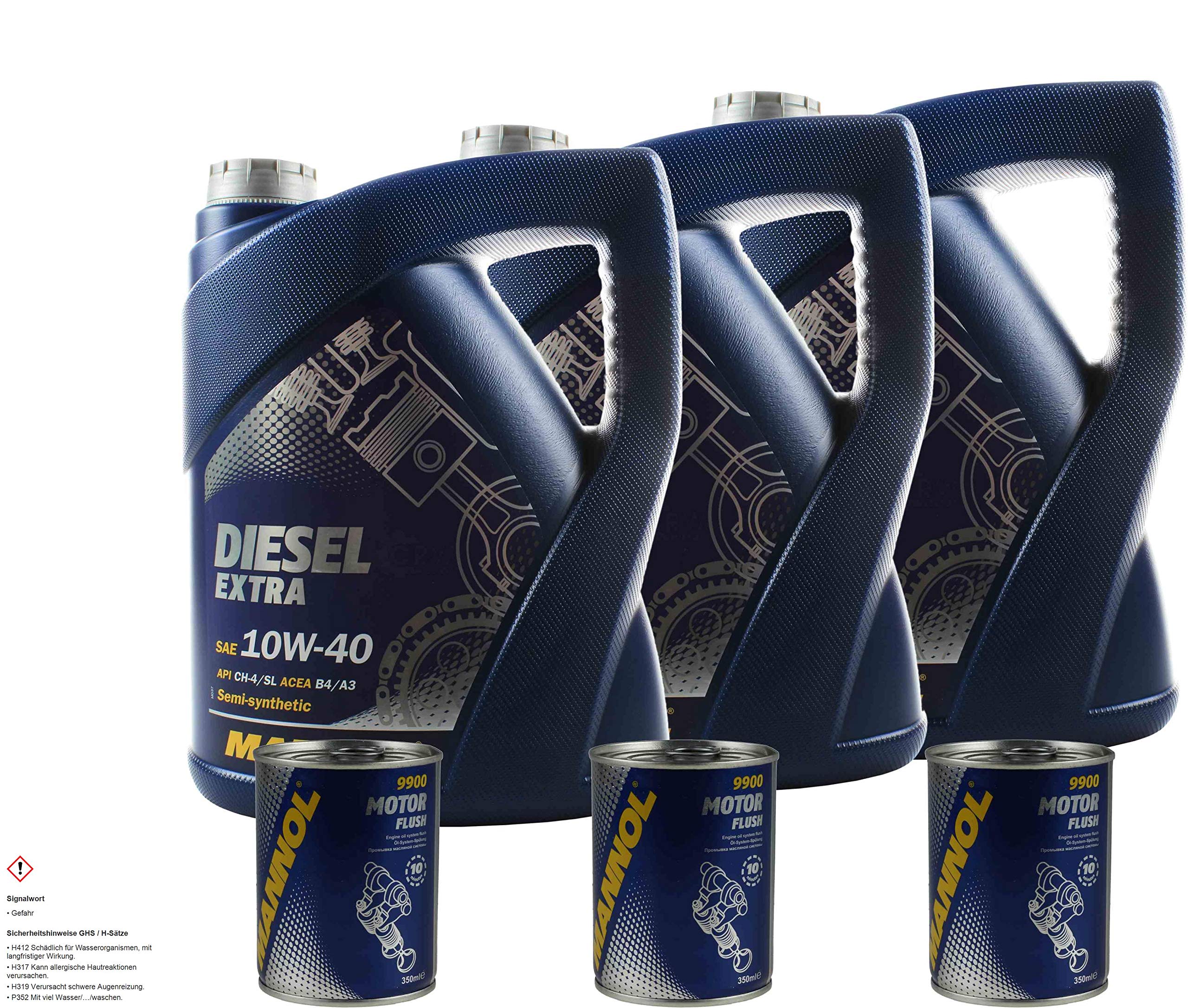 Olio motore MANNOL SAE 10W-40 DIESEL EXTRA 3 x motore