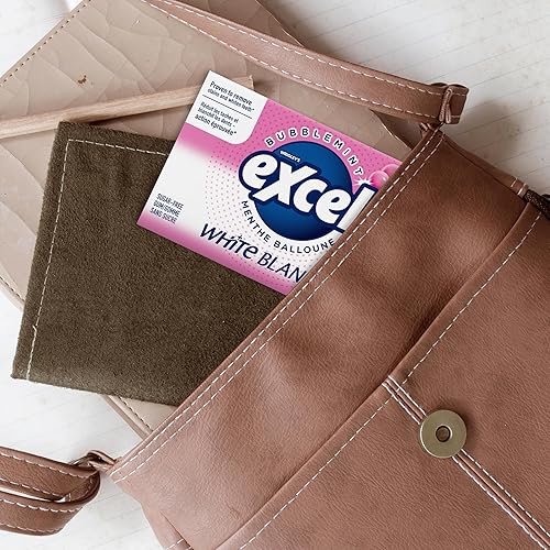 Miniatura 8 de Excel White Goma de mascar sin azúcar, Bubblemint, 12 unidades