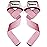 DMoose Fitness Lifting Straps 24 (Pair) - 5mm Padded Wrist Straps for Weightlifting & Powerlifting - Cotton Lifting Strap with Silicone Grip for Men & Women - Deadlift Strap for Gym (Pink Silicone)