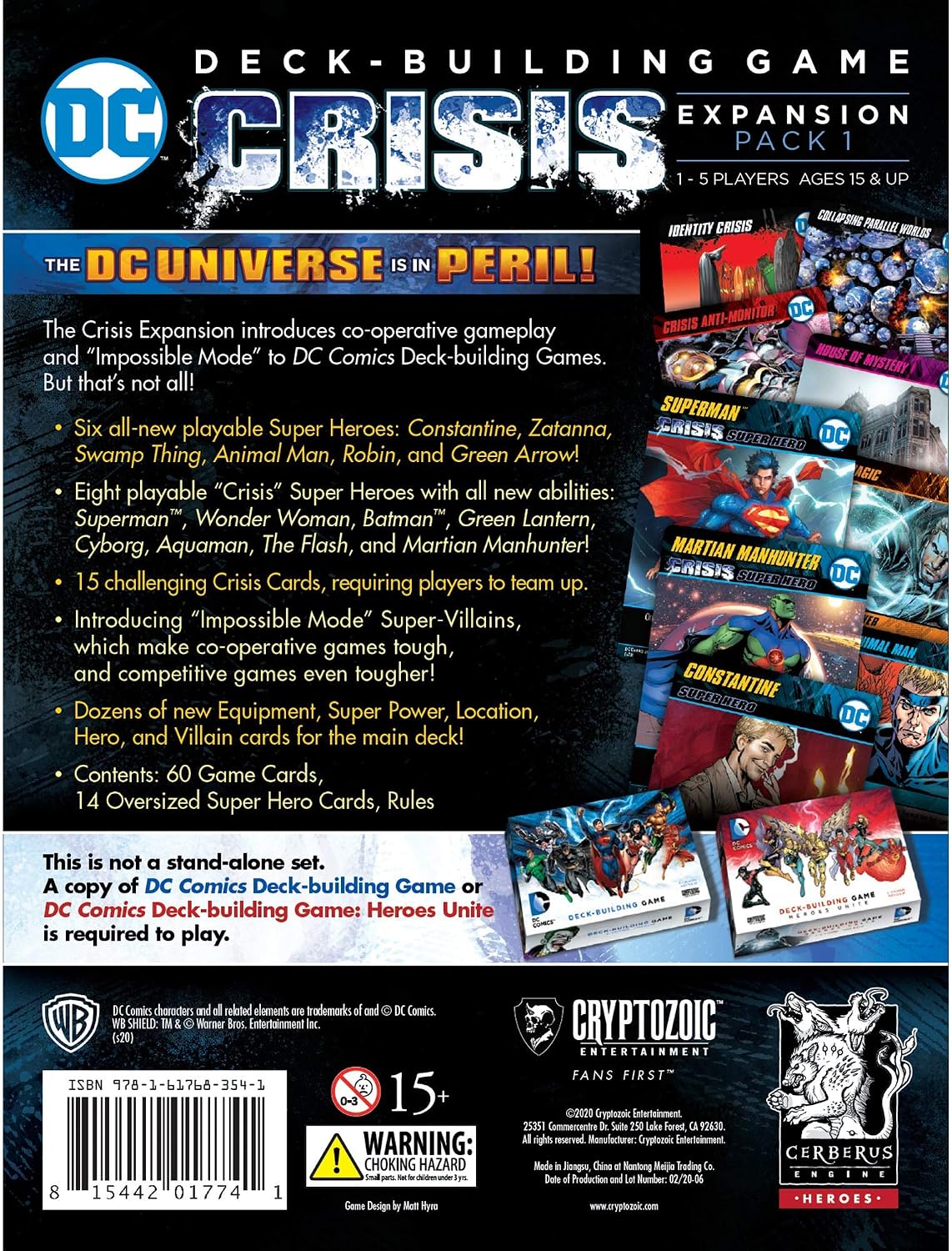 DC Deck-building Game: Crisis Expansion Pack 1