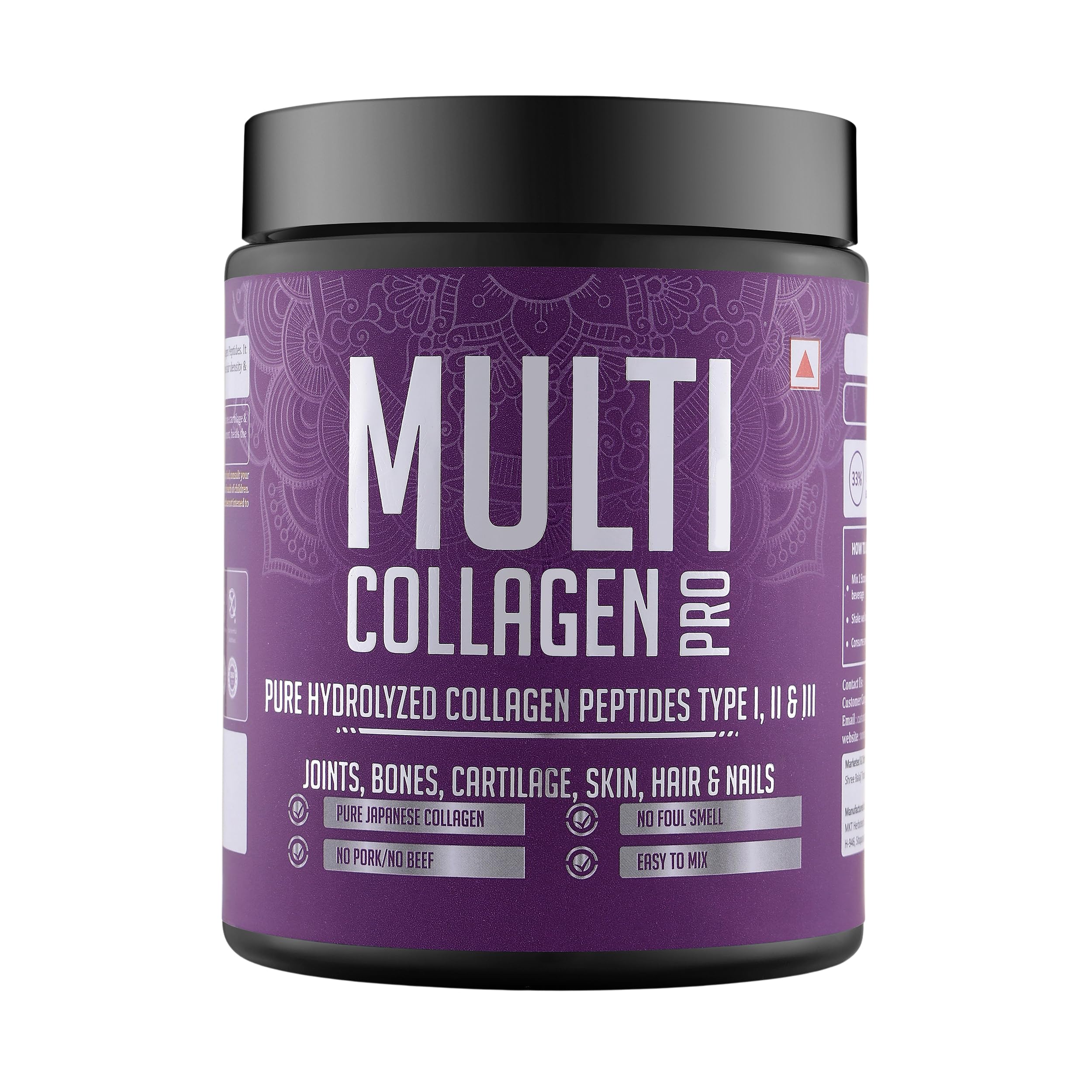 Mango Herbs Multi Collagen Pro: Pure 100% Hydrolyzed Japanese Marine Collagen Peptides (Types I, II & III) for Joint Health, Skin, Hair & Nails | No Smell | No Pork/Beef (B0CQVPTW15) Amazon Price History, Amazon Price Tracker