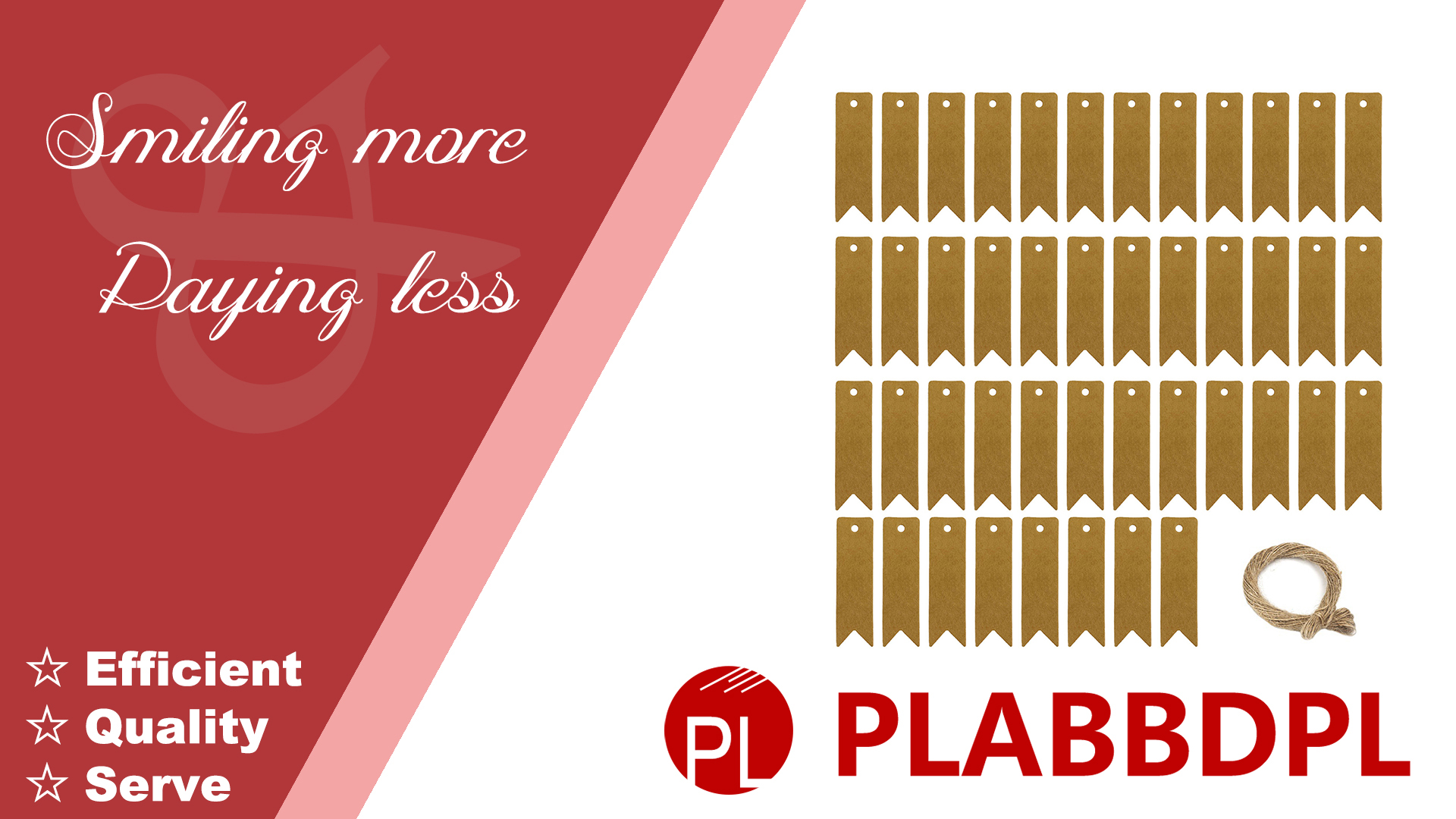 100 Etichette Regalo In Carta Kraft - 7x2 Cm, Con 20m Spago, Per Matrimoni, Compleanni E Natale - Foto 8