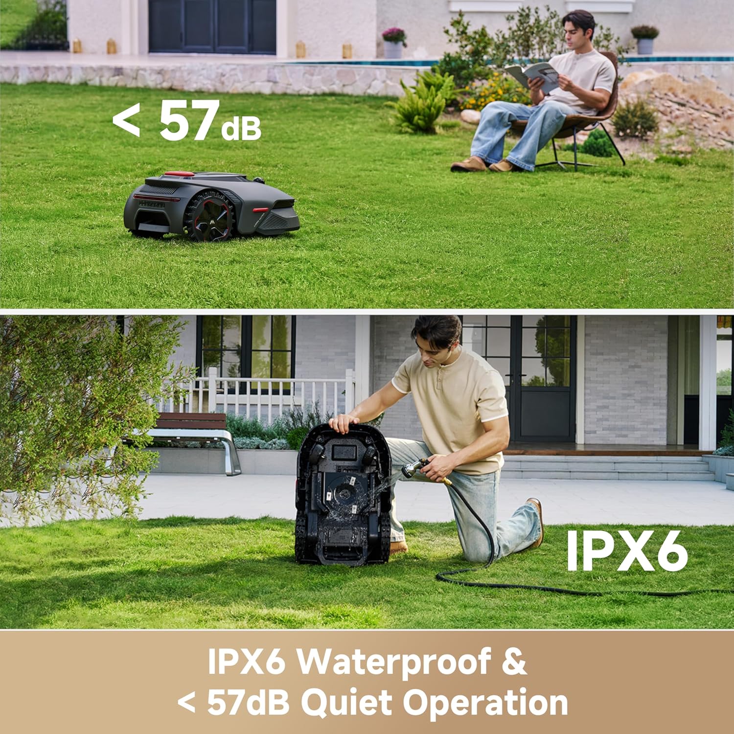 MOVA LiDAX Ultra 1000 Robot Lawn Mower Wire Free for 1/4 Acre, RTK-Free+360° 3D LiDAR+AI Vision Auto Mapping, Zero-Edge Cutting, Cutting Height 1.2"-3.9", 45% Slope, Up to 150 Managed Zones Dual Maps - Image 9