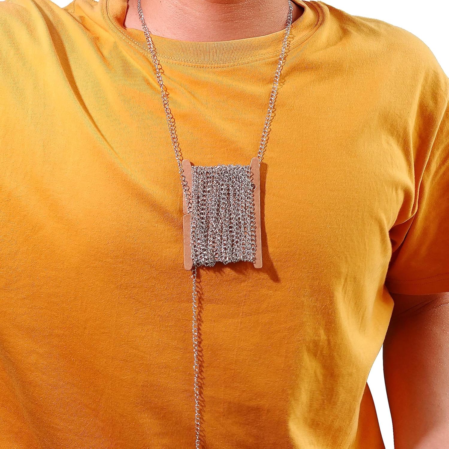 THREENEST 16.4-Feet Width 4mm Stainless Steel Extander Chains, Welded Permanent Cable Craft Tail Curb Chain for Necklace Bracelet Earring Jewelry Making - Image 5