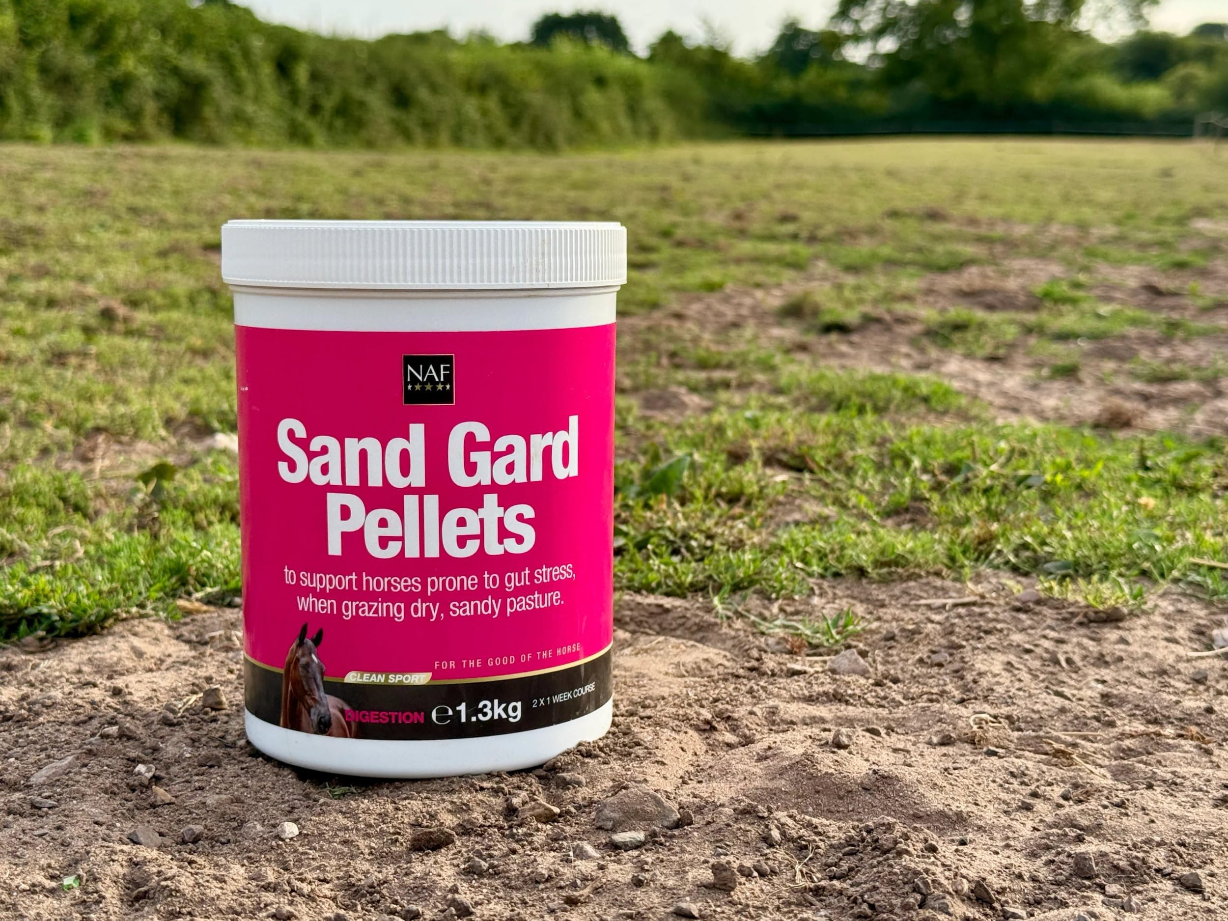 NAF Sand Gard Pellets 1,3 kg - Ergänzungsfuttermittel für Verdauung & Darmgesundheit bei Pferden | Unterstützt die Sandausscheidung mit probiotischer Hefe & Kräuterformel