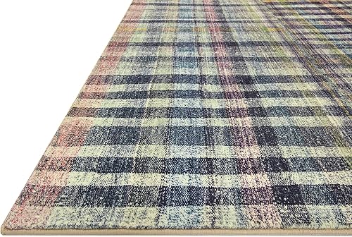 Miniatura 7 de Loloi Chris Loves Julia x Humphrey Collection, Plum & Multi - Alfombra de área de 3 pies 6 pulgadas x 5 pies 6 pulgadas, alfombras decorativas a