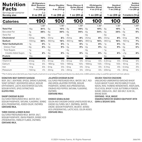 Miniatura 2 de Hickory Farms Caja de regalo grande de carne y queso cesta de regalo de comida gourmet perfecta para la familia cumpleaños condolencias regalos de
