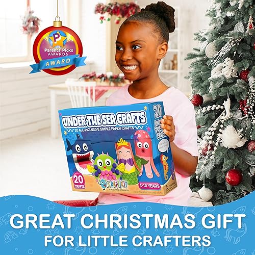 Vista 19 de Craftikit® - Kit galardonado de 20 manualidades de jardín de hadas para niños, manualidades de papel divertidas y completas para niños de 3 a 8 años