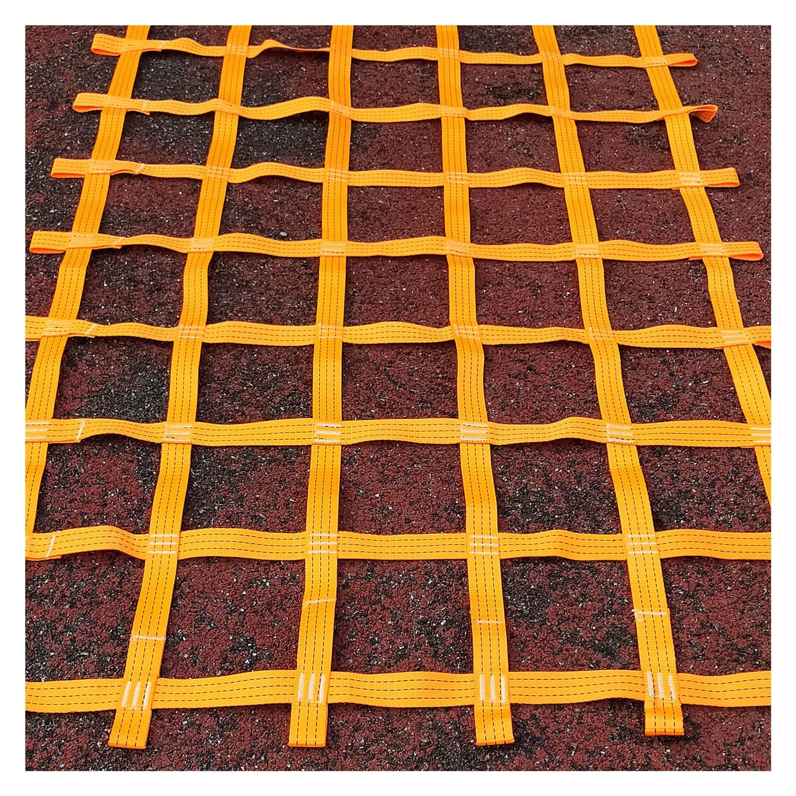 Gjzqdkx Orange Climbing Cargo Net For Kids - Indoor Jungle Gym Obstacle Course Webbing For Playground & Swing Set, Durable Training Equipment Attachment, Perfect For Children‘s Climbing Fun
