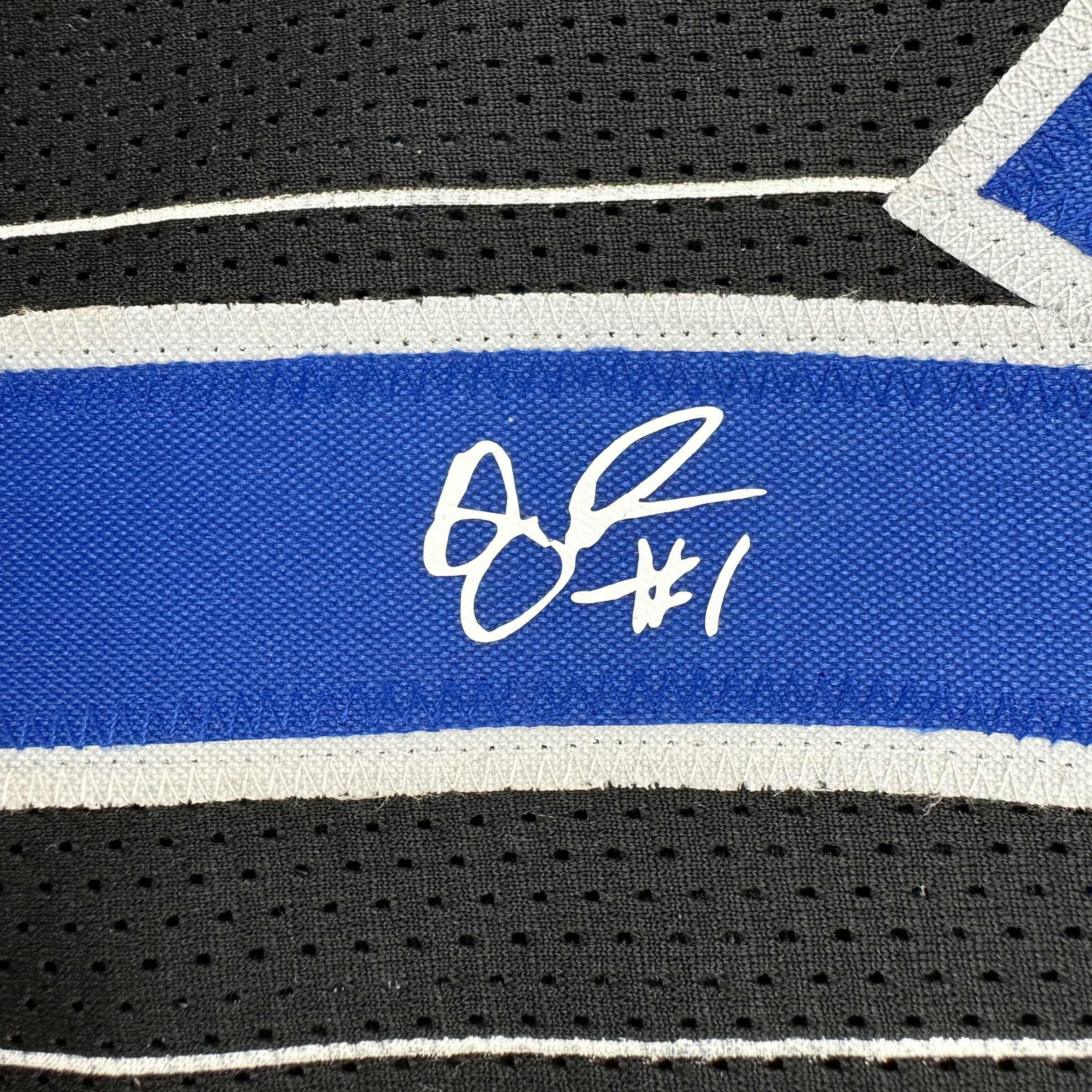 Facsimile Autographed Anfernee Penny Hardaway Orlando Black