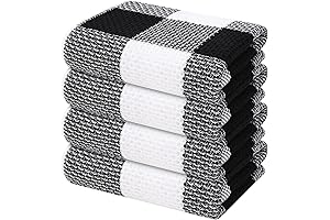 100% Cotton Waffle Weave Kitchen Towels, 13 x 28 Inches, Super Soft...