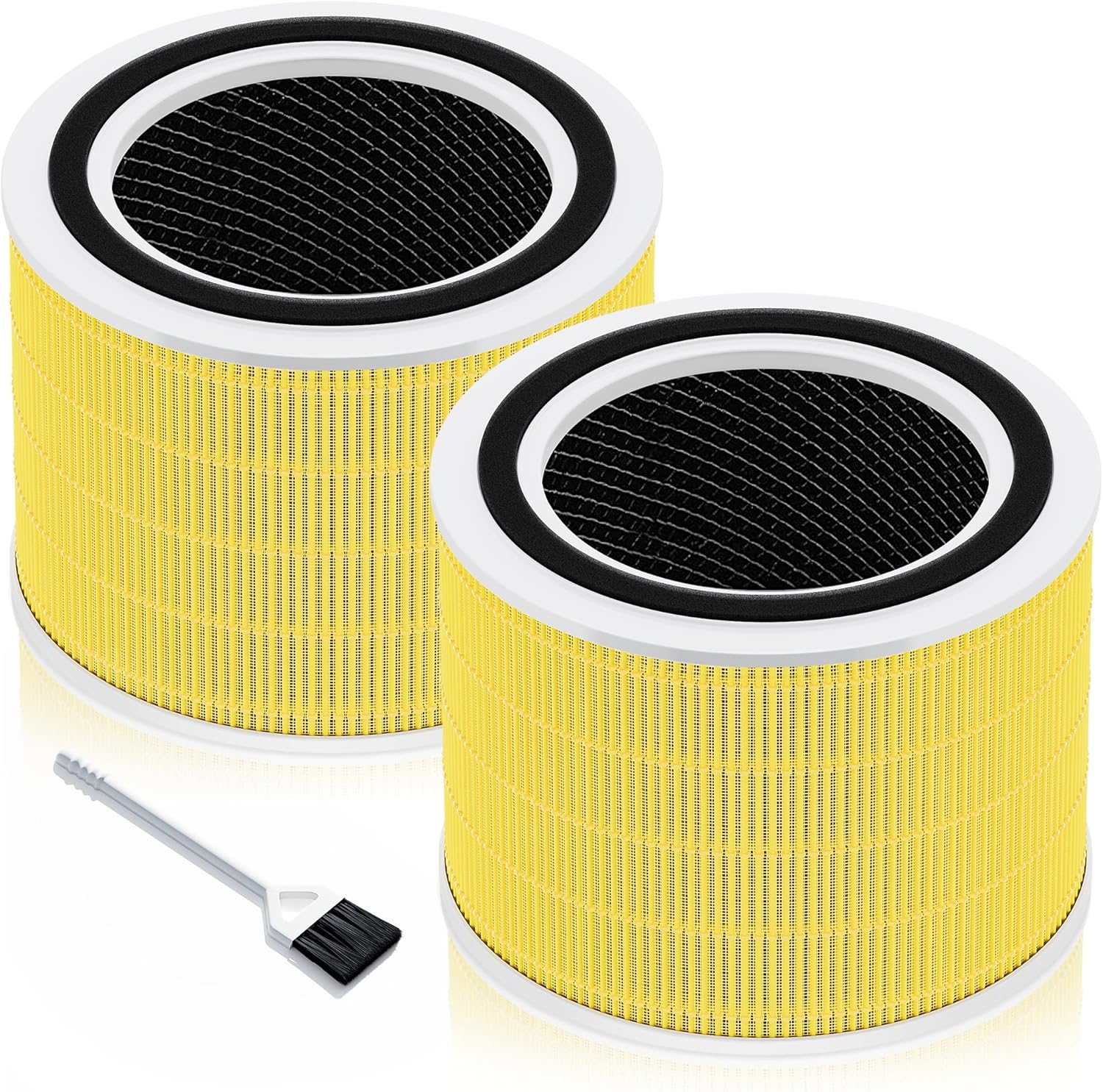 Funmit Core 200S Pet Care Replacement Filter for LEVOIT Core 200S Smart WiFi Air Purifier, 3-in-1 Filter Replacement and High-Efficiency Activated Carbon, Part # Core 200S-RF, 2 Pack