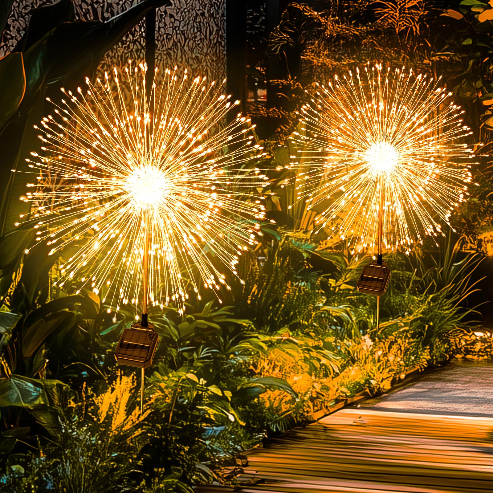 GIACOMO Solarlampen für Außen Garten,Solarleuchten für Außen Solarlichter Pusteblume