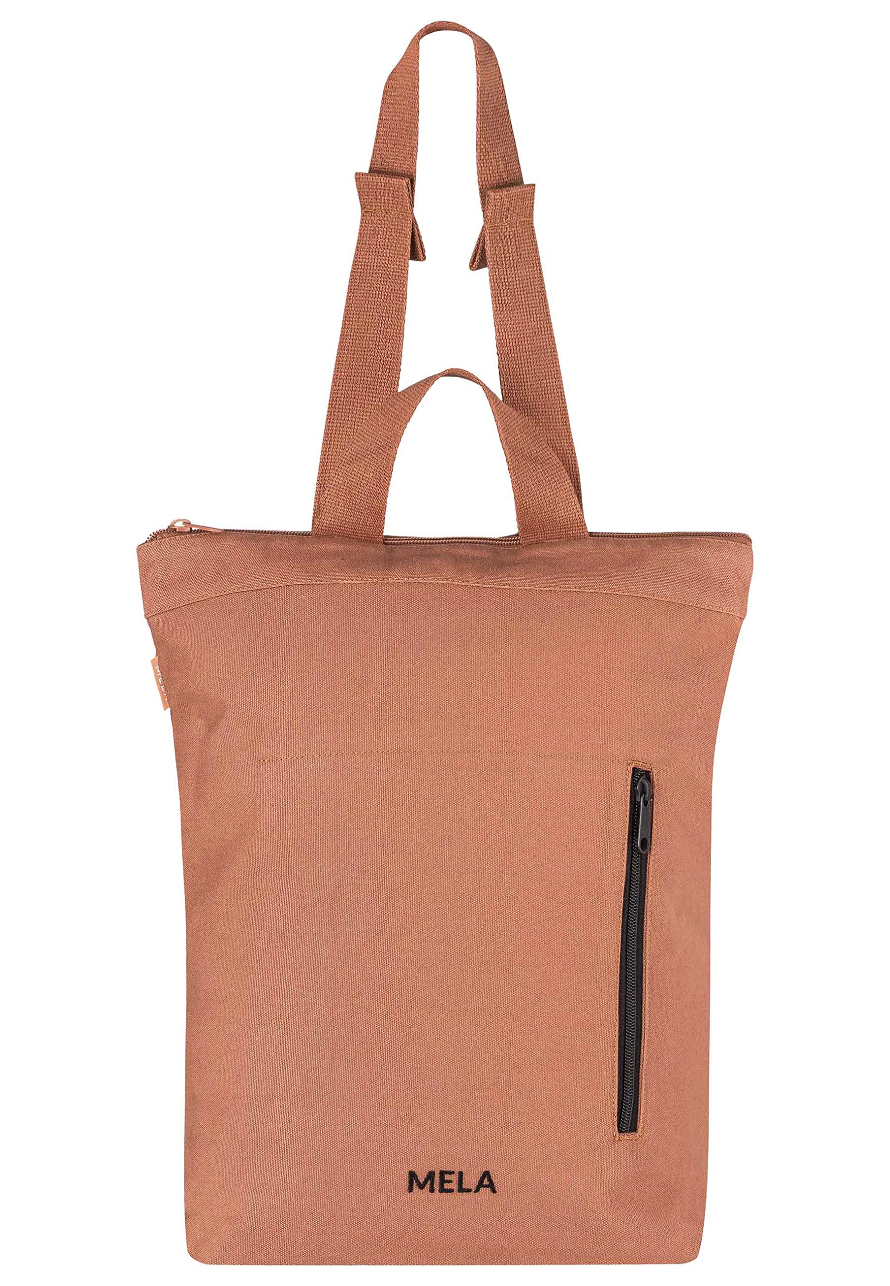 Hybrid Rucksack ANIL | Nachhaltig mit Fairtrade Cotton, GOTS & Grüner Knopf Zertifizierung, Farbe:nougat, Größe:13 Liter