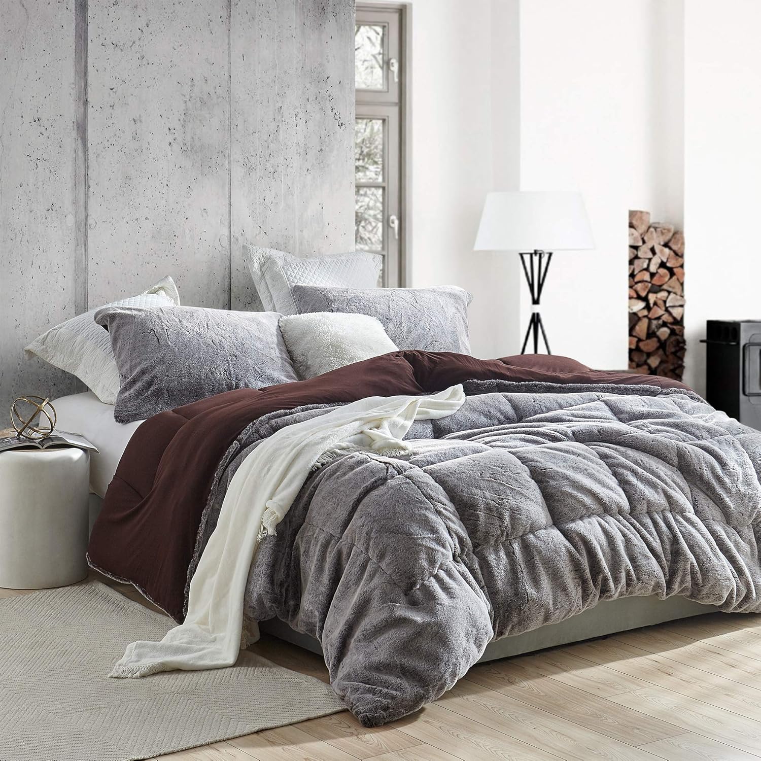Byourbed Aww Buddy - Coma Inducer Oversized Queen Comforter - Seal Brown