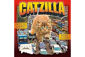 Catzilla 2025 Mini Calendar, 7" x 7"