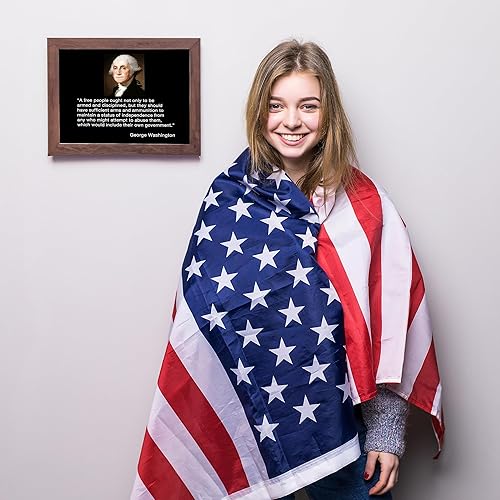 Miniatura 3 de George Washington Quotes Wall Art - A Free People Ought Wall Art Print, This Presidential Portrait Patriotic Wall Decor Poster Is Ideal For Home,